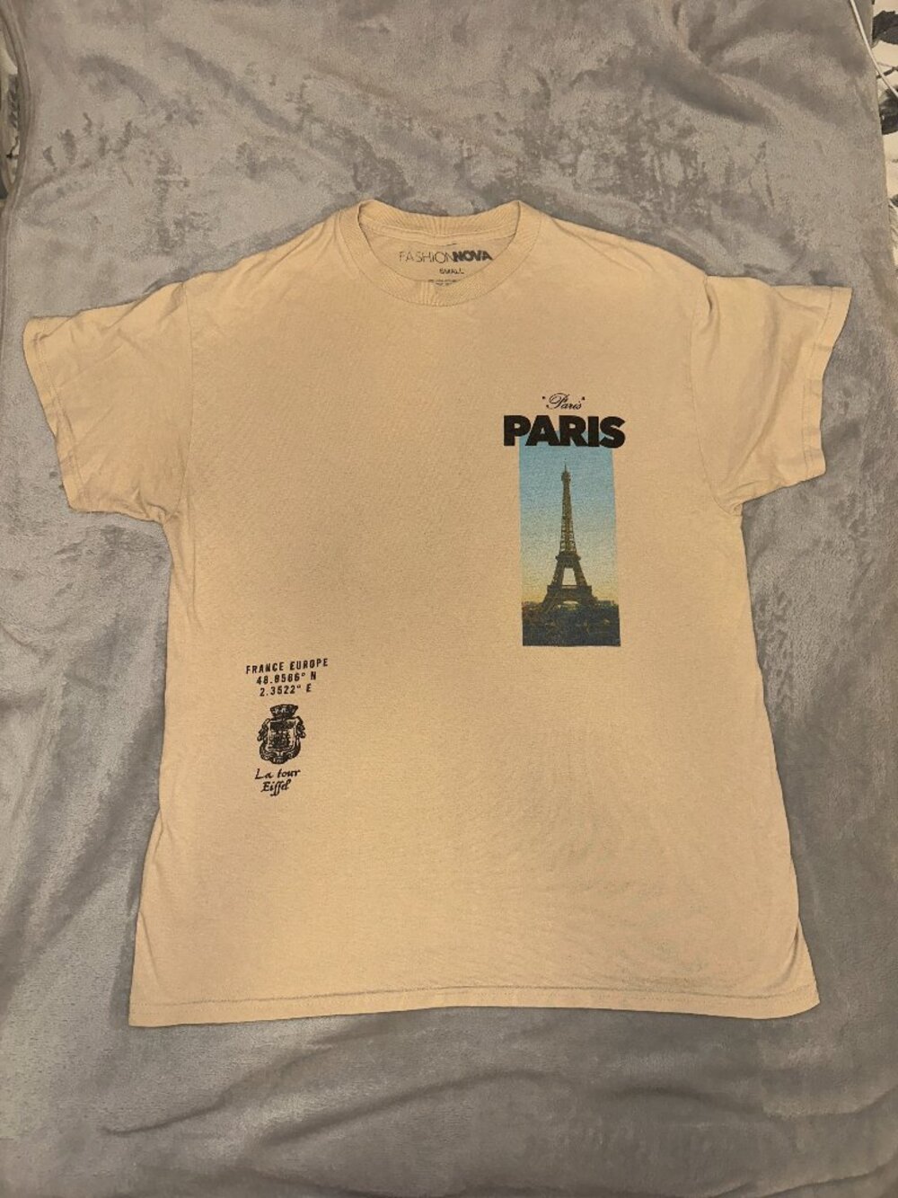 Fashion Nova Paris Graphic Tee - Size S